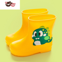 绿彩虹光夏季宝宝雨靴水鞋儿童雨鞋雨衣斗篷套装防水防滑2-6岁男女童加绒