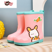 绿彩虹光儿童雨鞋男童防水幼儿宝宝雨鞋女童雨靴轻便水鞋防滑水靴小孩胶鞋
