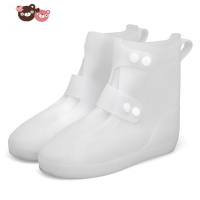 绿彩虹光儿童雨鞋套硅胶防水套男女童防滑耐磨鞋靴套小中大童学生骑行脚套