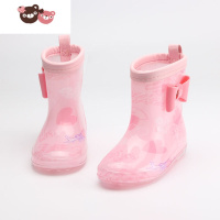 绿彩虹光2022儿童雨鞋雨靴 中小童卡通雨鞋水晶底 可配棉套
