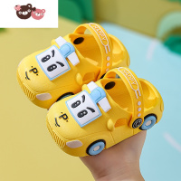 绿彩虹光新款儿童拖鞋夏季男女童卡通小汽车宝宝凉拖室防滑软底凉拖鞋