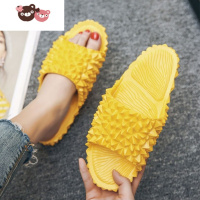 绿彩虹光2020榴莲凉拖鞋女沙滩鞋亲子凉拖鞋百搭外穿软底时装拖鞋儿童