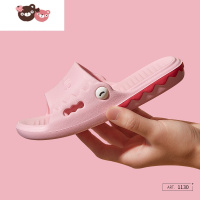 绿彩虹光儿童拖鞋夏季家居室内防滑洗澡中大童男童女孩宝宝凉拖可外穿亲子