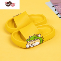 绿彩虹光柴犬卡通亲子拖鞋夏一家三口防滑儿童可爱宝宝男童一字拖女孩凉拖