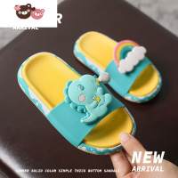 绿彩虹光新款夏季凉拖鞋男童宝宝卡通可爱儿童小孩居家浴室内洗澡防滑软底