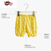绿彩虹光宝宝短裤夏季大屁屁裤子外穿灯笼裤五分花苞儿童婴儿pp裤女童夏装
