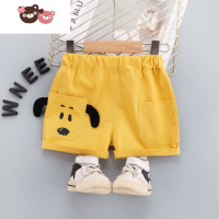 绿彩虹光夏季薄款男童短裤1岁婴儿2小孩3儿童4宝宝裤子夏女童外穿小狗