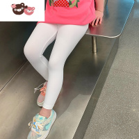 绿彩虹光沫沫家定制童装2022新款女童裤子夏季儿童打底裤宝宝洋气夏装薄款