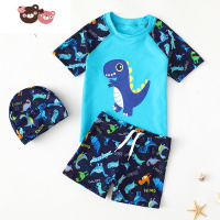 绿彩虹光儿童泳衣裤男童夏分体男孩防晒速干专业泳裤宝宝中大童游泳套装备 裤子