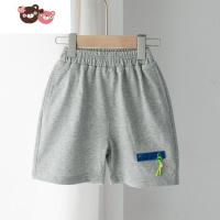 绿彩虹光慵懒感运动卫裤,儿童裤子男童短裤小童宝宝夏季五分裤宽松中裤潮