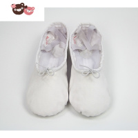 绿彩虹光强赫弹力布软底舞蹈鞋儿童芭蕾练功猫爪布头鞋子成人体操练功男女