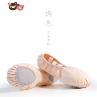 绿彩虹光儿童舞蹈鞋女成人练功鞋公主软底鞋女童弹力芭蕾舞免系带中国舞鞋