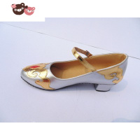 绿彩虹光新款新疆维吾尔族藏族舞蹈鞋成人儿童拉丁民族舞鞋广场舞鞋结婚鞋