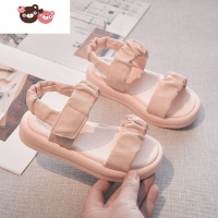 绿彩虹光女童凉鞋2022春夏季新款韩版时尚小公主童鞋防滑软底休闲运动凉鞋