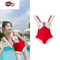 绿彩虹光66的公主小屋儿童游泳衣宝宝无袖女孩连体衣比基尼女童泳装洋气潮