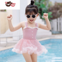 绿彩虹光女童泳衣儿童女孩洋气公主3岁4小童宝宝连体游泳衣2022新款泳装夏连身衣