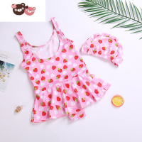 绿彩虹光儿童泳衣女童连体2022新款女孩中大童公主裙婴儿宝宝可爱游泳装备连身衣