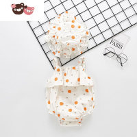 绿彩虹光婴儿包屁衣夏季女宝宝连体衣可爱夏装薄款衣服新生儿三角哈衣爬服