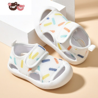 绿彩虹光宝宝凉鞋男学步鞋夏季软底防滑0一1-3岁婴儿网布婴幼儿女宝宝鞋子