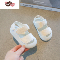 绿彩虹光宝宝凉鞋软底防滑男宝0一1-3岁婴儿学步鞋女夏季包头新款儿童鞋子