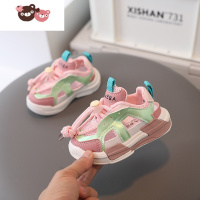 绿彩虹光2022夏季男童休闲包头框子鞋女童宝宝透气小童鞋镂空儿童运动凉鞋学步鞋