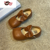 绿彩虹光女童鞋子儿童公主小皮鞋2022新款春秋鞋秋季秋款豆豆单鞋浅口软底