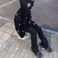 SUNTEK 水钻卫衣烫钻帽衫拉链开衫高街小众纵横夹克男女卫衣