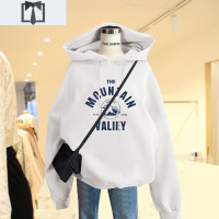 SUNTEK加绒加厚枣红色连帽卫衣女2021韩版秋冬爆款新款宽松外套潮ins卫衣