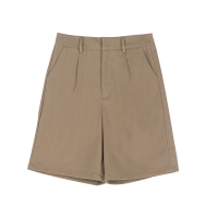 SUNTEK2020秋冬新款宽松休闲阔腿百搭垂坠感显瘦五分西装短裤子女休闲裤