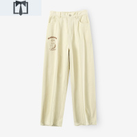 SUNTEK尔给秋季古着感裤子女2020新款休闲裤韩版潮流显瘦小个子铅笔裤休闲裤