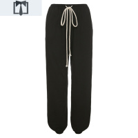 SUNTEKKLIOU 酷酷风格爵士嘻哈高腰束脚裤女宽松休闲裤Hiphop舞蹈裤子潮休闲裤