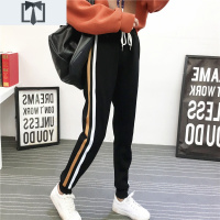 SUNTEK加肥加大码女裤春夏休闲裤哈伦裤宽松胖mm200斤显瘦运动裤潮长裤休闲裤