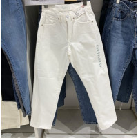 SUNTEK新款显瘦腿长直休闲窄口牛仔九分裤水洗直筒牛仔裤裤M436747牛仔裤