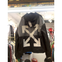 SUNTEK欧洲站春秋连帽后背3M反光风衣箭头男女情侣装同款短外套女风衣