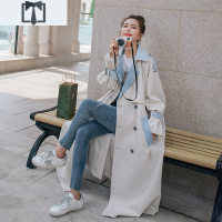 SUNTEK风衣女2021年春秋新款中长款温柔高端大气港风气质流行垂感外套潮风衣