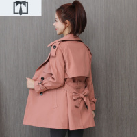 SUNTEK女士风衣2021年春秋季新款韩版气质宽松显瘦风衣女短款小个子外套风衣