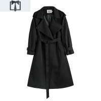 SUNTEK初柒女士秋装设计高端灰英伦风中长款外套气质时尚简约风衣大衣女风衣