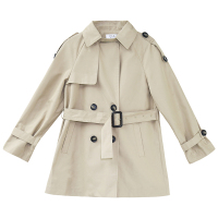 SUNTEK 气质不压身高短款风衣外套小个子矮个子穿搭显高女装150cm风衣