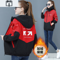 SUNTEK秋冬季女士短外套2020年新款加绒加厚百搭宽松棉服风衣夹克棒球服风衣