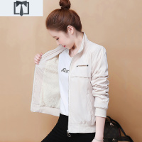 SUNTEK秋冬加厚外套女棉衣2021新款百搭棒球服夹克短款宽松韩版加绒风衣风衣