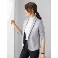 SUNTEK芝美日禾 三色小西装外套女修身短款顺滑职业休闲气质女范上衣外套短外套