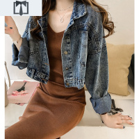 SUNTEK短款网红牛仔外套女宽松韩版学生2019流行小个子百搭牛仔衣春秋装外套短外套