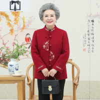 SUNTEK中老年人女装秋装唐装外套过寿生日老人妈妈春秋奶奶大码太太服装外套短外套