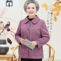 SUNTEK中老年人春装女外套60岁70奶奶装秋冬上衣老人妈妈春秋套装老太太外套短外套