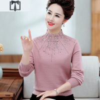 SUNTEK4050岁中年人妈妈装春秋大码打底羊毛衫中老年女装妇女加绒冬毛衣毛衣