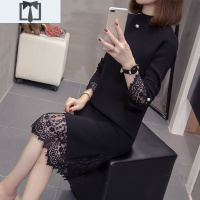 SUNTEK秋冬季2020年新款女毛衣中长款洋气宽松百搭打底衫过膝针织连衣裙毛衣