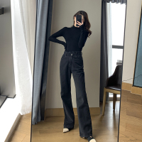 SUNTEK果哥定制打底针织衫女春装温柔复古风高端修身短款堆堆领内搭上衣毛衣