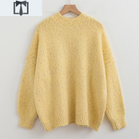 SUNTEK芝麻糖/早安日记/加厚半高领长袖毛衣女秋冬宽松外穿慵懒风针织衫毛衣