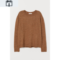 SUNTEKHM 女装套头衫2020秋冬款针织衫女秋宽松拼接上衣女长袖 0693242毛衣