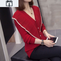 SUNTEK大码女装200斤胖妹妹开衫上衣洋气显瘦遮肚子针织衫毛衣打底衫潮毛衣